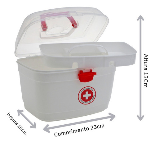 Imagem 5 de 6 de Acessório Enfermagem Maleta Medicamentos Pequena Paramount