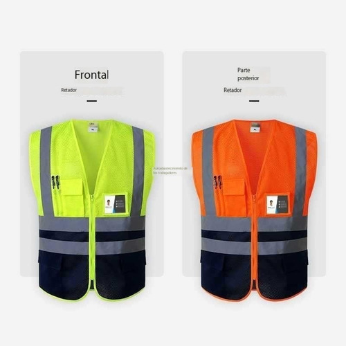 Chaqueta De Malla Transpirable Fluorescente For Coche.
