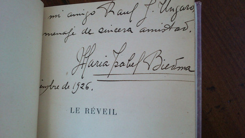 Le Reveil - María Isabel Biedma Echagüe Dedicado Francés