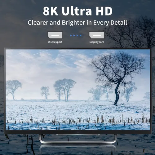 Cable Displayport 1.4 En Angulo Recto Para Alta Resolucion