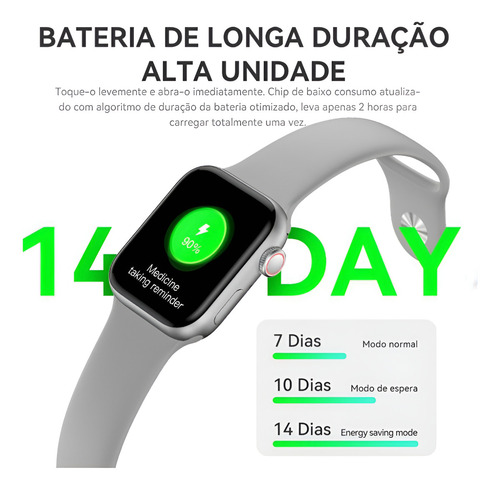 Relógio Smartwatch Inteligente Hw68 41mm Série 8 Com Caixa Preto