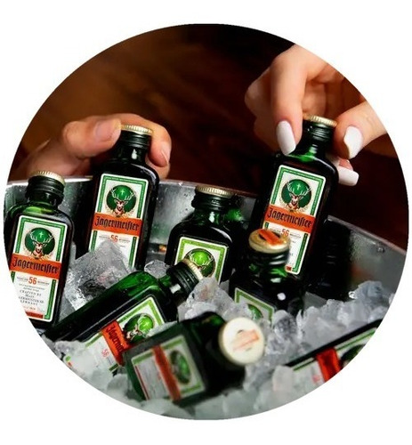 Imagen 1 de 1 de 6x Jagermeister 20ml Botella Vidrio Miniatura Coleccion