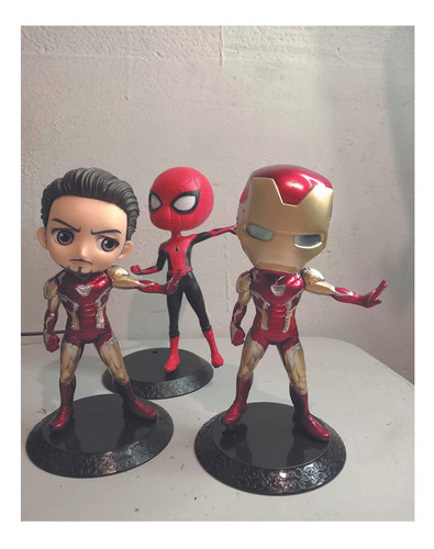 Figura Marvel Spiederman Araña Iron Man Tony Stark Coleccion (Usado)
