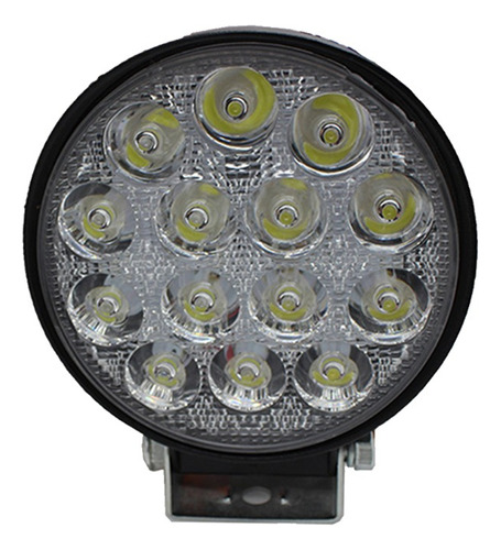 Neblinero 14 Led Foco 10-48v Auto Camión Redondo Unidad 42w