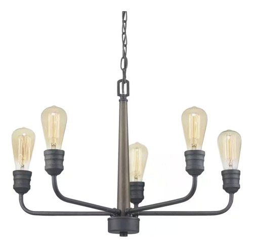 Lampara De Techo Colgante 24'' Moderna Candelabro 5 Luces