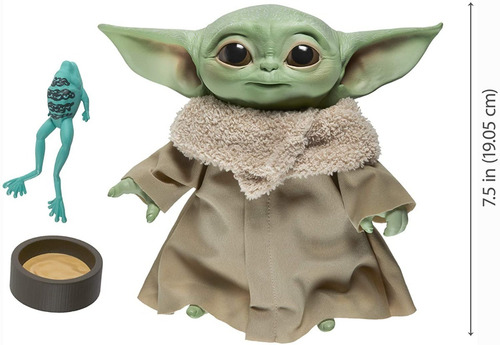 Imagen 2 de 10 de Muñeco The Child Baby Yoda Mandalorian Star War F1115 Edu