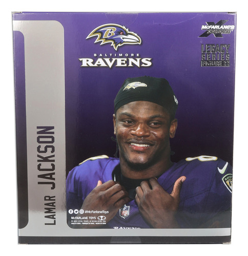 Figura Mcfarlane Legacy NFL Ravens de Lamar Jackson F22