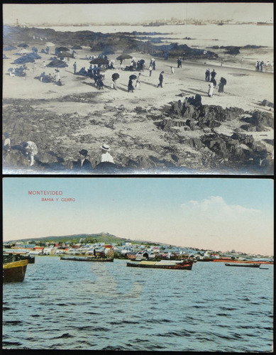 Postales Antiguas De Montevideo. Uruguay (el Par).  37147