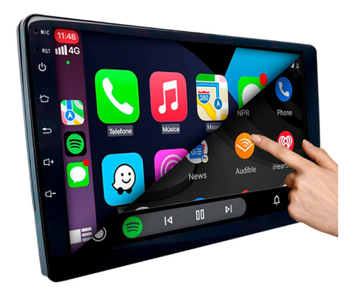 Central Multimídia 9 Android Auto Espelhamento Usb Bt