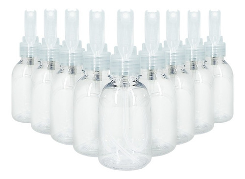 Imagem 2 de 9 de Frasco Pet De 100ml Com Mini Gatilho Spray- Kit Com 25pç