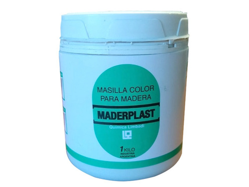Masilla P/ Madera Base Acuosa Colores Maderplast 1 Kilo 