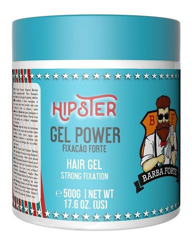 Gel Power Hipster - 500g  - Barba Forte