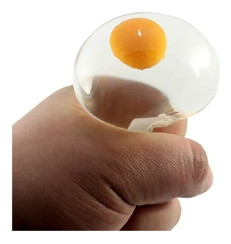 Huevo Transparente Amansaloco Antiestres Squishy Caja X12