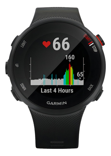 Smartwatch Garmin Forerunner 45S tela de 1.04" com pulseira de silicone - cor preto