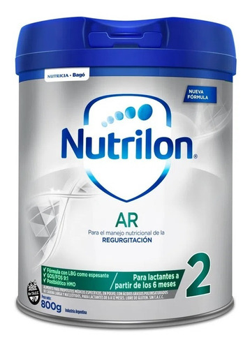 Nutrilon Ar2* Lata X 800 Grs * Promo 4 Latas 