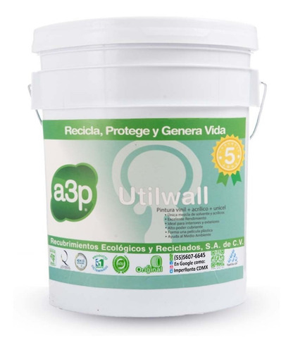 Imperllanta Pintura Impermeable Utilwall Cubeta