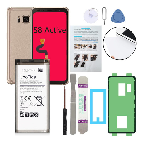 Batería De Repuesto Para Galaxy S8 Active, Compatible Con Sa