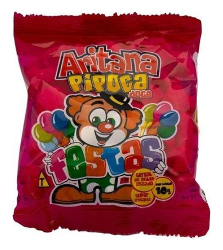 Fardo De Mini Pipoca Doce Com 100 Un De 10gr Aritana Festas