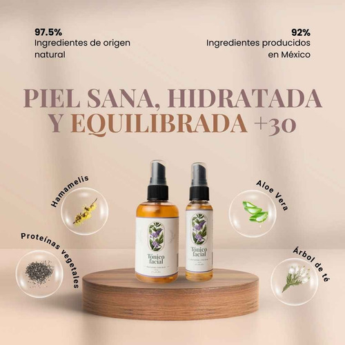 Tónico Facial Niacinamida | Árbol De Té 120 Ml Mixta A Grasa Día/noche