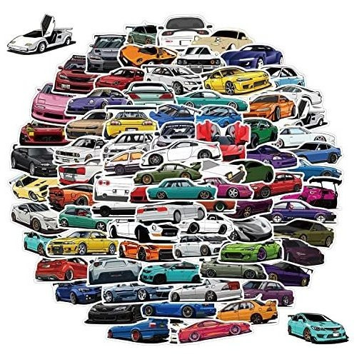 100 Pcs Jdm Deportivo Coche Carreras Pegatinas Agua Nht1d