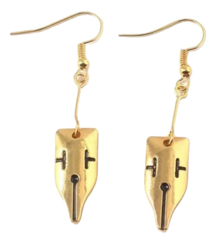 Jojos - Rohan Kishibe Plumilla Aretes Pendientes Cosplay