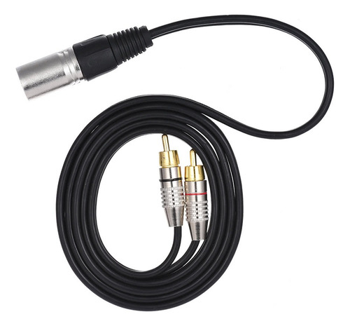 Cable De Audio 2 Rca Macho A 1 Xlr Macho 1m Monoaural