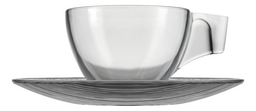 Xicara Café Com Pires Duralex Astral Nadir 90ml 24 Unidades Cor Transparente