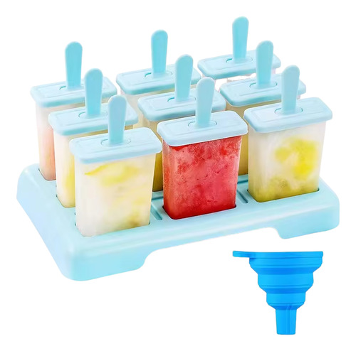 Molde Silicón Para Mini Helado Y Paletas 9 Cavidades×1