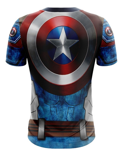 Playera Sublimada Capitan America