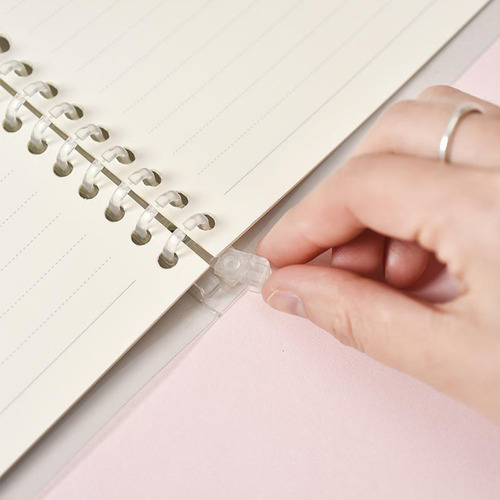 . Cuaderno B5 Transparente Recargable De 26 Anillos Con Tapa