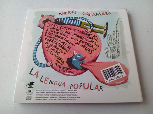 Andres Calamaro · La Lengua Popular - Cd Promo / Digipack (Usado)