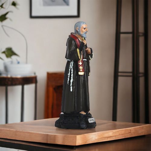 Imagem Padre Pio Resina 12 Cm