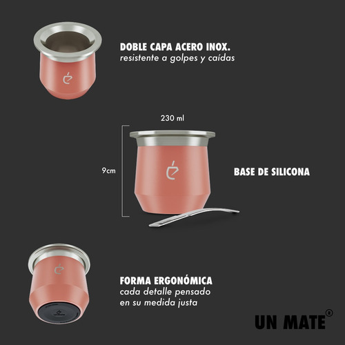 Imagen 4 de 9 de Un Mate - Coral Bronze + Bombilla
