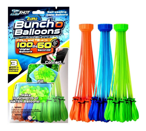 Zuru Bunch 100 Globos De Agua Juego De Fiesta Al Aire Libre