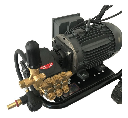 Imagen 2 de 10 de Hidrolavadora Industrial Bifasica 220v 5hp 2600psi Uso Rudo