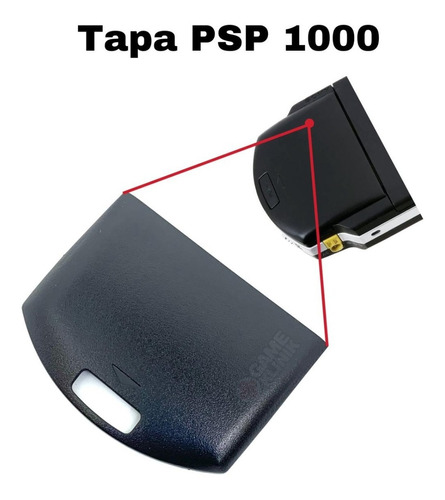 Tapa Trasera De Bateria Psp Fat 1000 Negra Y Nueva