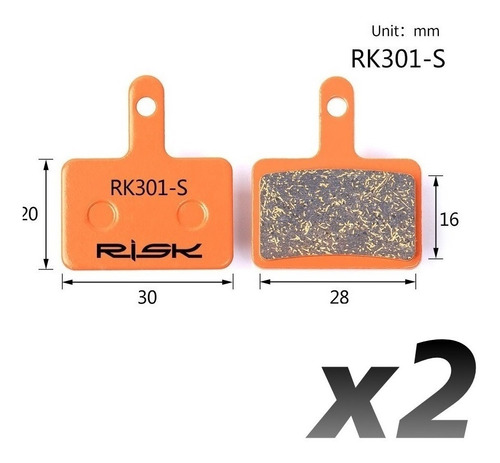 Pastillas Frenos Shimano B01s Semimetalicas Risk Rk301-s