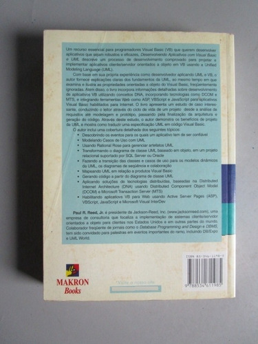 Desenvolvendo Aplicativos Com Visual Basic E Uml - Paul R. R (Usado)