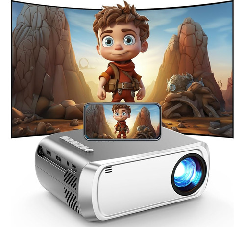 Mini Proyector Portátil 4k Uhd Con Wifi Y Bluetooth