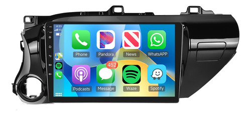 Radio Android Carplay 10 4/64gb + Bisel Hylux