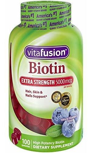 Vitafusion Extra Biotina Fuerte  Gomitas (100 Count (pack