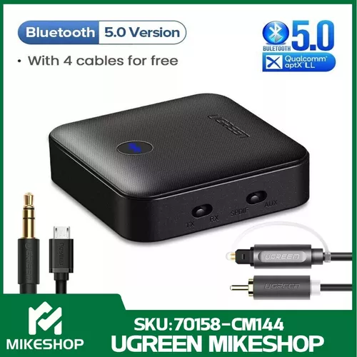 Adaptador Bluetooth USB, receptor transmisor Bluetooth 5.0 2 en 1,  convertidor Bluetooth inalámbrico integrado 2 0.138 in audio Bluetooth para  TV