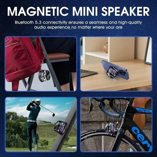 Mini Altavoz Bluetooth Magnético Portátil Led G200