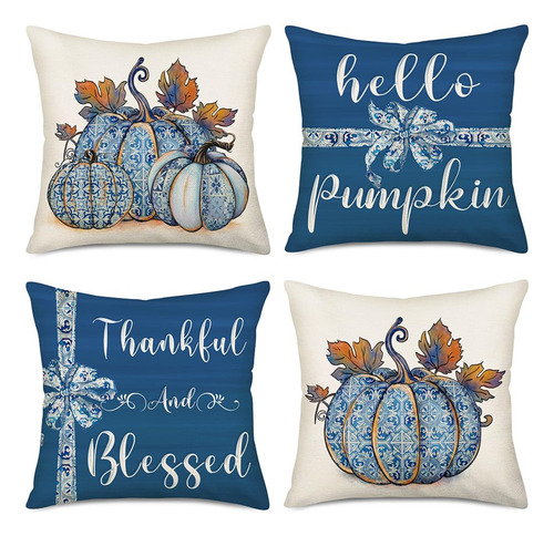 Juego De 4 Fundas De Almohada Chinoiserie 50 X 50 Cm