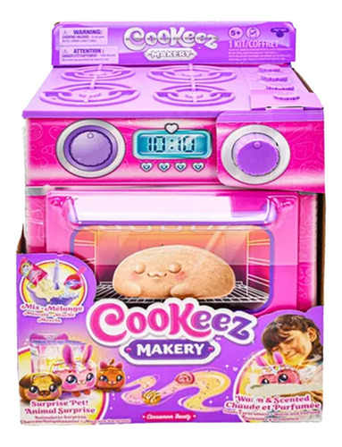 Cookeez Makery Mascota Sorpresa Peluche Sonido 23500 Caffaro Color Rosa