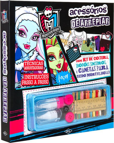 Livro Monster High - Acessórios De Arrepiar E Kit Costura