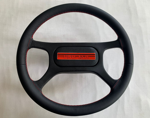 Volante Fiat Uno 1.5 R 86/90 Em Couro Legitimo Raro (Usado)
