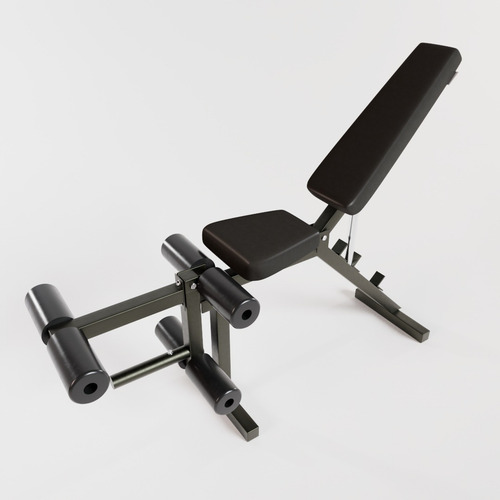 Imagen 3 de 6 de Banco Gym Curl Acostado Benchpress/pierna Inclinable