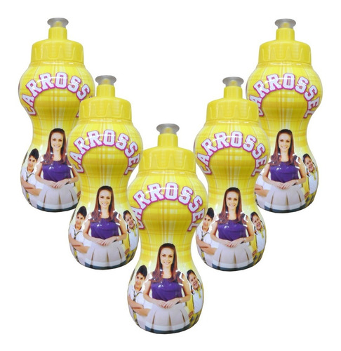 Imagem 1 de 4 de Kit Garrafinha Carrossel 350ml C/ 5 Unid.