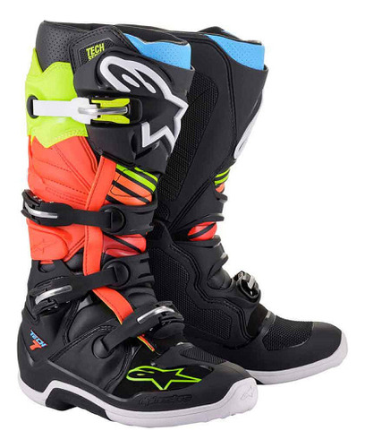 Botas Alpinestars Tech 7 Ng Am Fl Rj